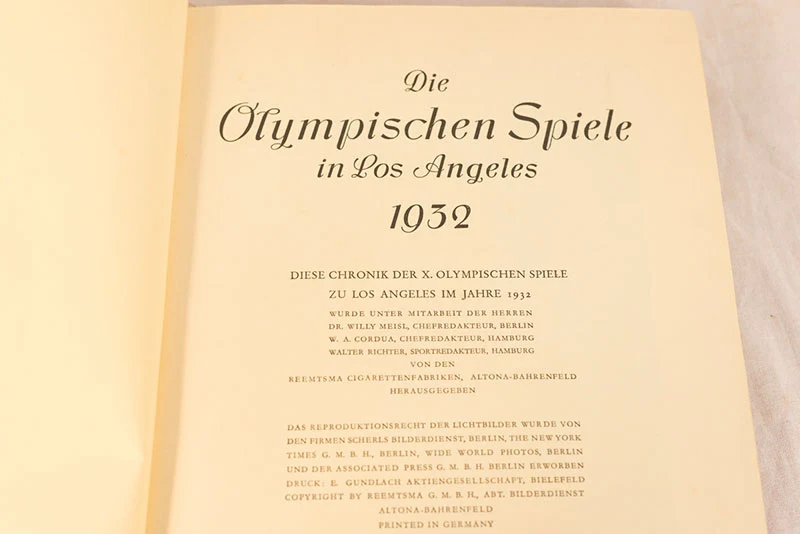 Stickeralbum "Olympia 1932".