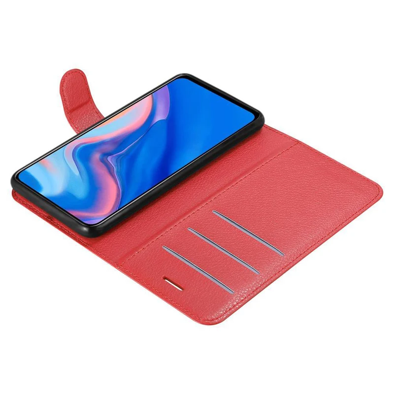 Cadorabo Hülle kompatibel mit Huawei P SMART Z / Y9 PRIME 2019 / Enjoy 10 PLUS Schutzhülle mit Magnetverschluss, Standfunktion und Kartenfach