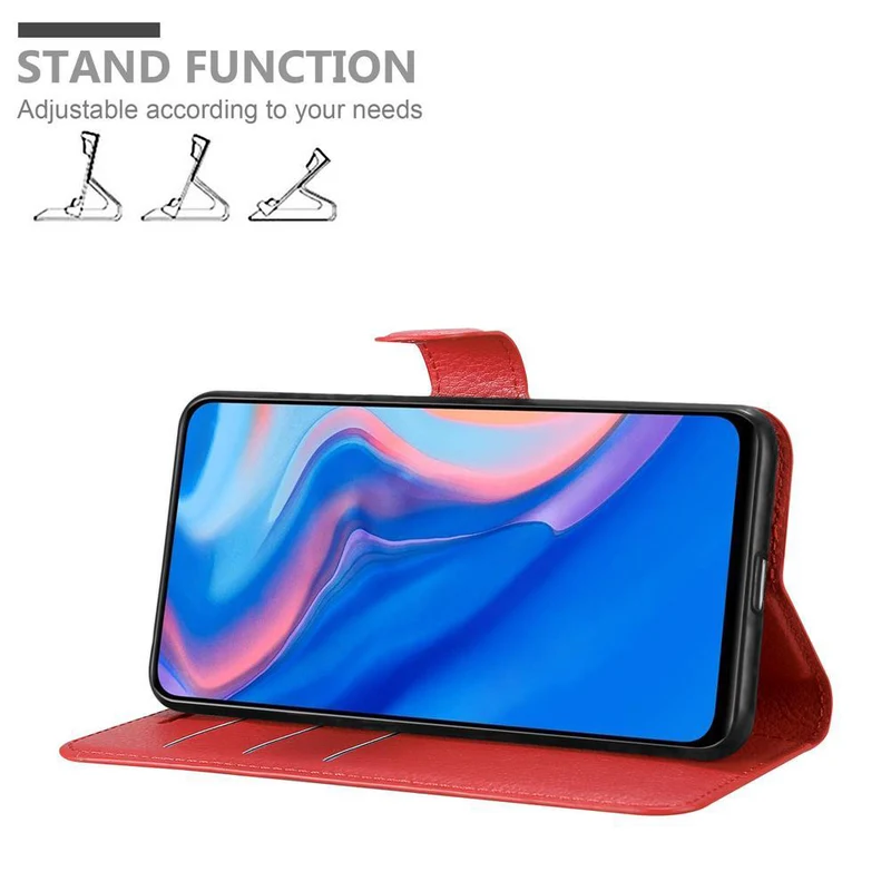 Cadorabo Hülle kompatibel mit Huawei P SMART Z / Y9 PRIME 2019 / Enjoy 10 PLUS Schutzhülle mit Magnetverschluss, Standfunktion und Kartenfach