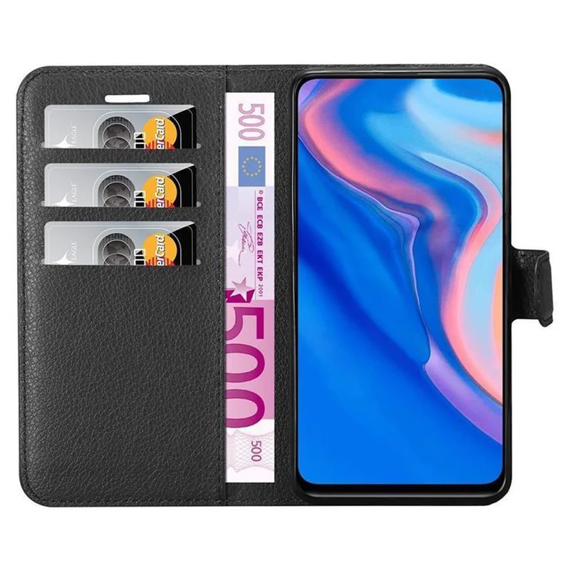 Cadorabo Hülle kompatibel mit Huawei P SMART Z / Y9 PRIME 2019 / Enjoy 10 PLUS Schutzhülle mit Magnetverschluss, Standfunktion und Kartenfach