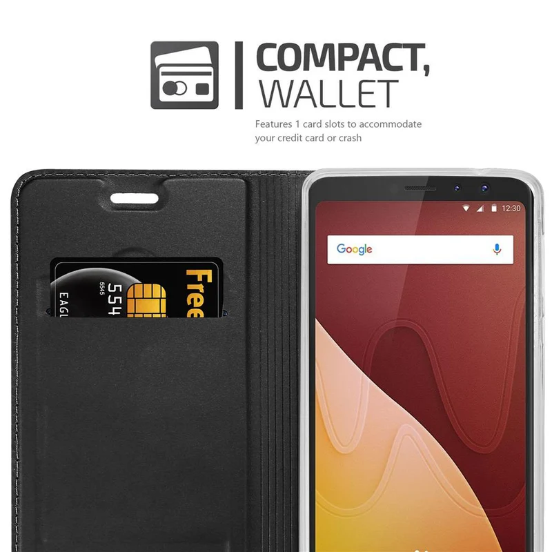 Cadorabo Hülle kompatibel mit WIKO VIEW PRIME Schutzhülle mit Magnetverschluss, Standfunktion und Kartenfach