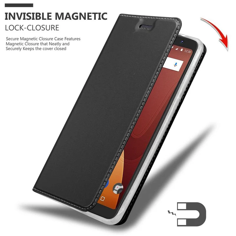 Cadorabo Hülle kompatibel mit WIKO VIEW PRIME Schutzhülle mit Magnetverschluss, Standfunktion und Kartenfach