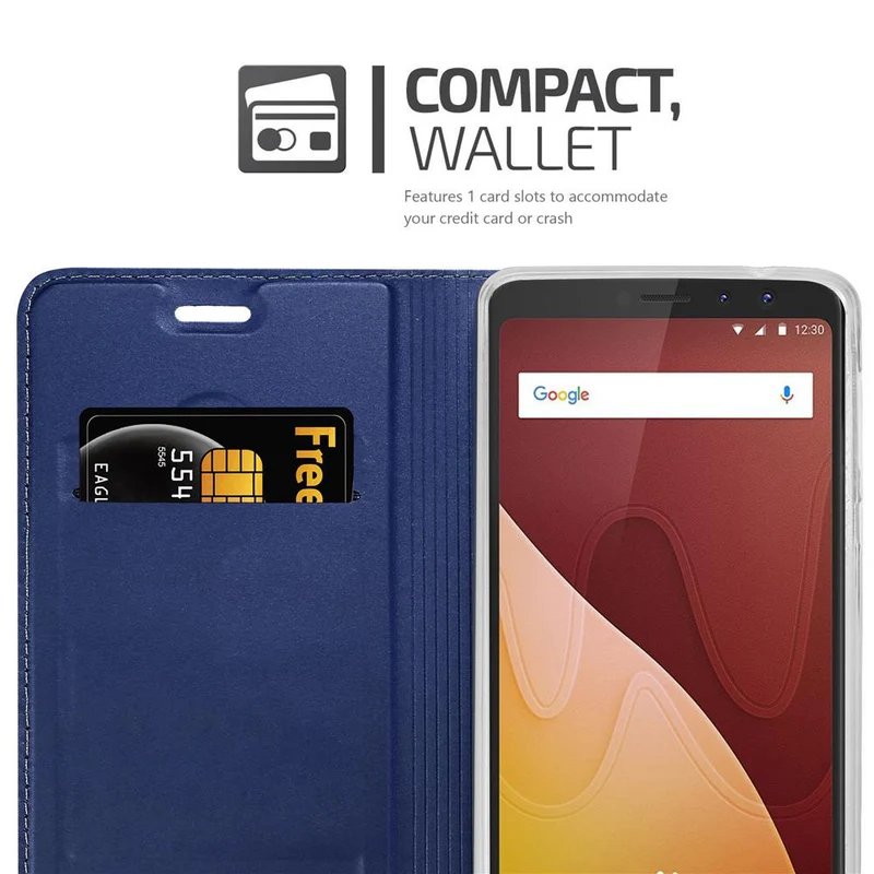 Cadorabo Hülle kompatibel mit WIKO VIEW PRIME Schutzhülle mit Magnetverschluss, Standfunktion und Kartenfach