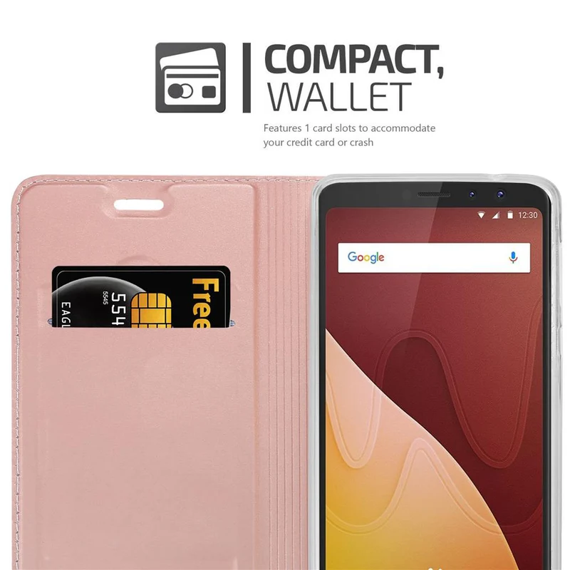 Cadorabo Hülle kompatibel mit WIKO VIEW PRIME Schutzhülle mit Magnetverschluss, Standfunktion und Kartenfach