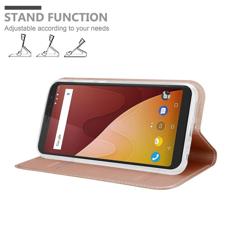 Cadorabo Hülle kompatibel mit WIKO VIEW PRIME Schutzhülle mit Magnetverschluss, Standfunktion und Kartenfach