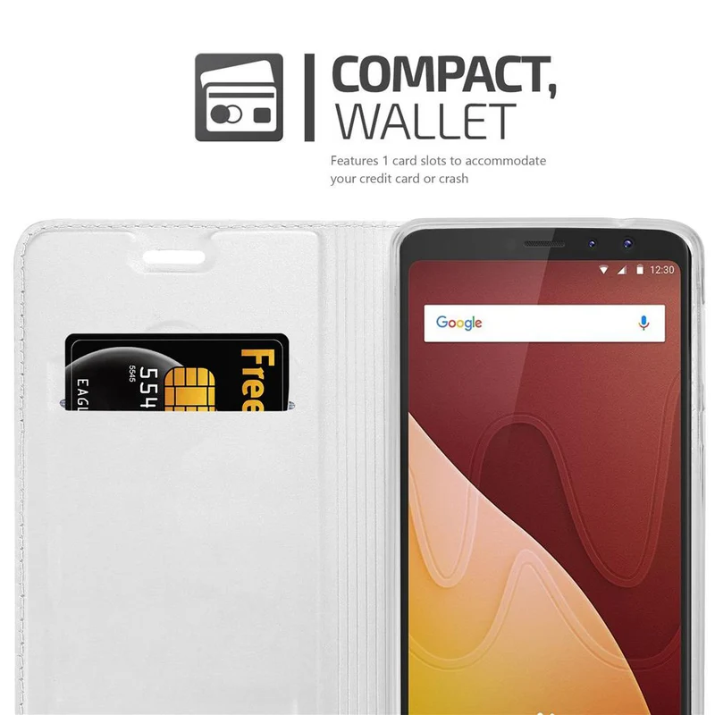 Cadorabo Hülle kompatibel mit WIKO VIEW PRIME Schutzhülle mit Magnetverschluss, Standfunktion und Kartenfach