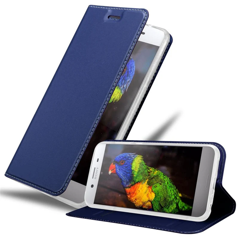 Cadorabo Hülle kompatibel mit Sony Xperia XZ PREMIUM Schutzhülle mit Magnetverschluss, Standfunktion und Kartenfach