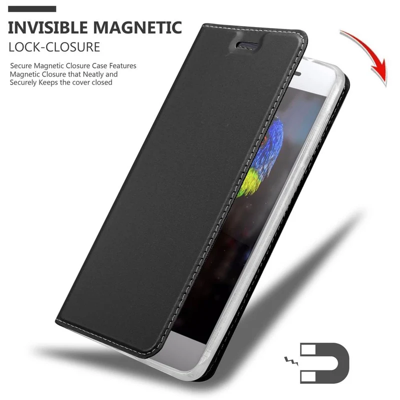 Cadorabo Hülle kompatibel mit Sony Xperia XZ PREMIUM Schutzhülle mit Magnetverschluss, Standfunktion und Kartenfach