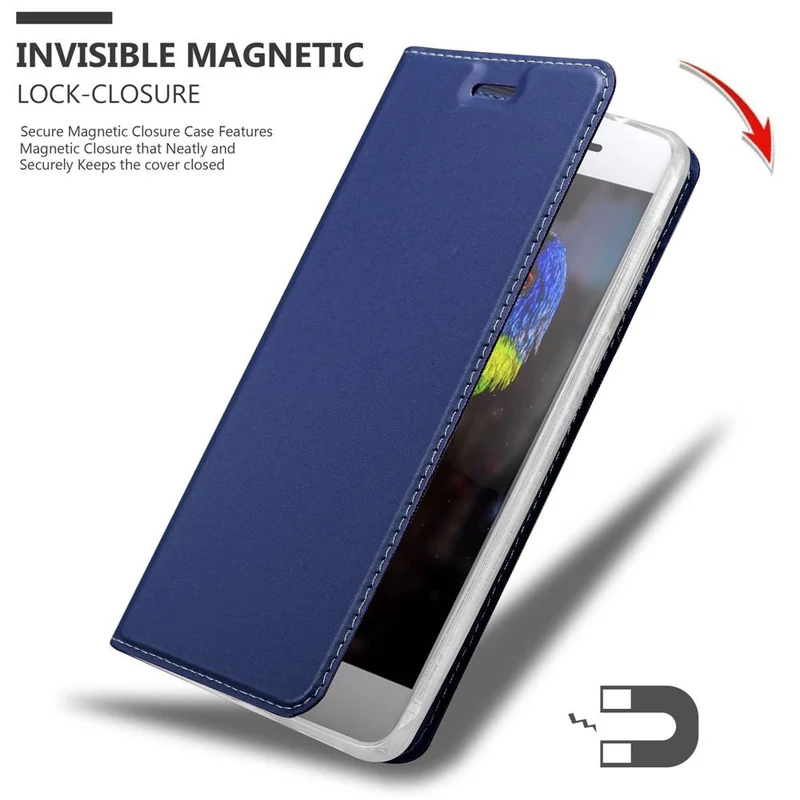 Cadorabo Hülle kompatibel mit Sony Xperia XZ PREMIUM Schutzhülle mit Magnetverschluss, Standfunktion und Kartenfach