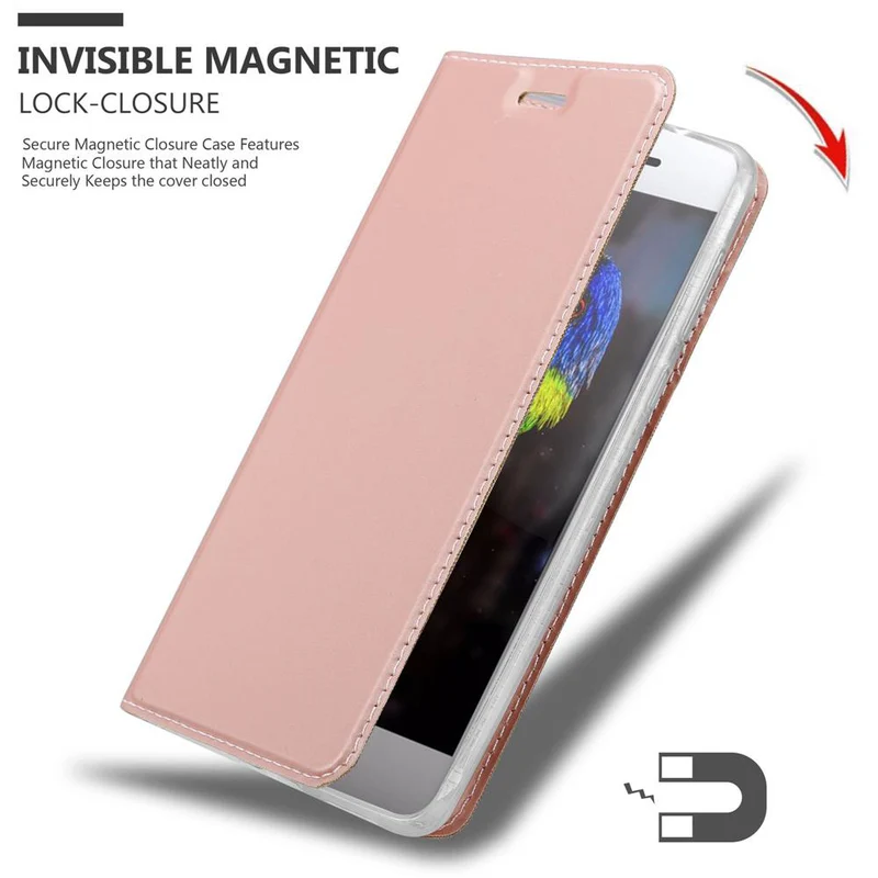 Cadorabo Hülle kompatibel mit Sony Xperia XZ PREMIUM Schutzhülle mit Magnetverschluss, Standfunktion und Kartenfach