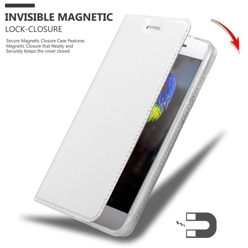 Cadorabo Hülle kompatibel mit Sony Xperia XZ PREMIUM Schutzhülle mit Magnetverschluss, Standfunktion und Kartenfach