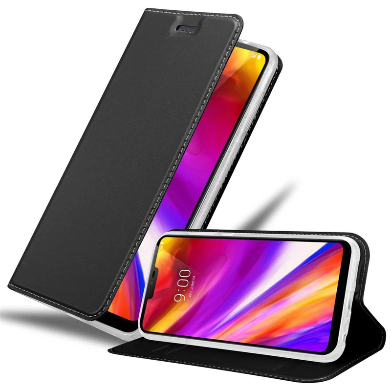Cadorabo Hülle kompatibel mit LG G7 ThinQ / FIT / ONE Schutzhülle mit Magnetverschluss, Standfunktion und Kartenfach
