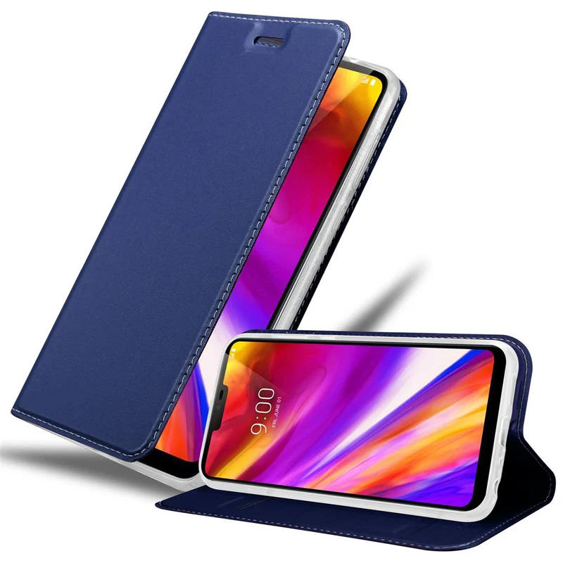 Cadorabo Hülle kompatibel mit LG G7 ThinQ / FIT / ONE Schutzhülle mit Magnetverschluss, Standfunktion und Kartenfach