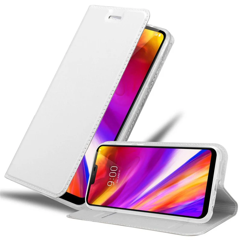 Cadorabo Hülle kompatibel mit LG G7 ThinQ / FIT / ONE Schutzhülle mit Magnetverschluss, Standfunktion und Kartenfach