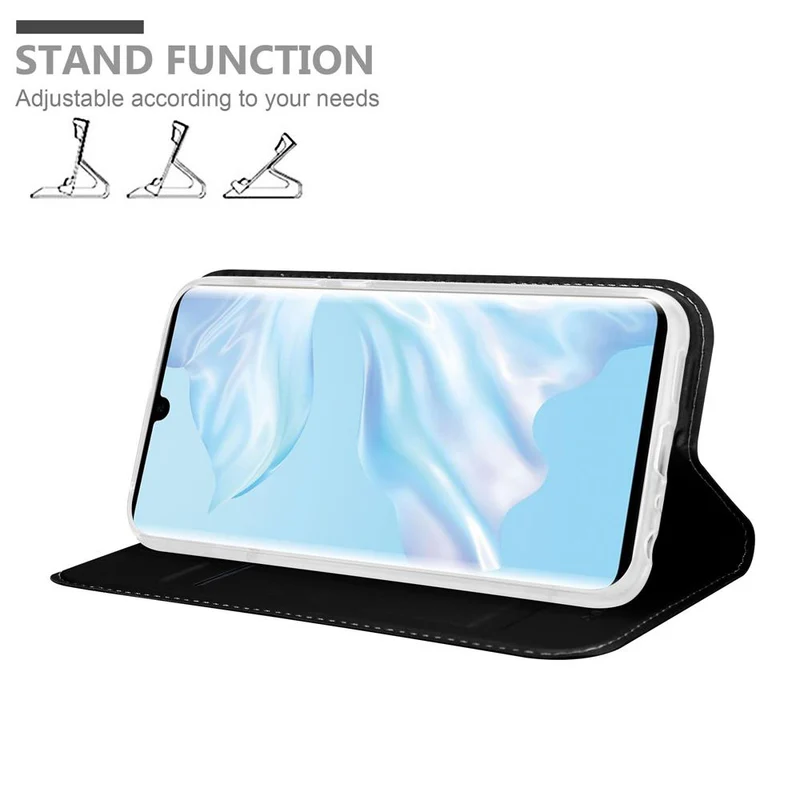 Cadorabo Hülle kompatibel mit Huawei P30 PRO Schutzhülle mit Magnetverschluss, Standfunktion und Kartenfach