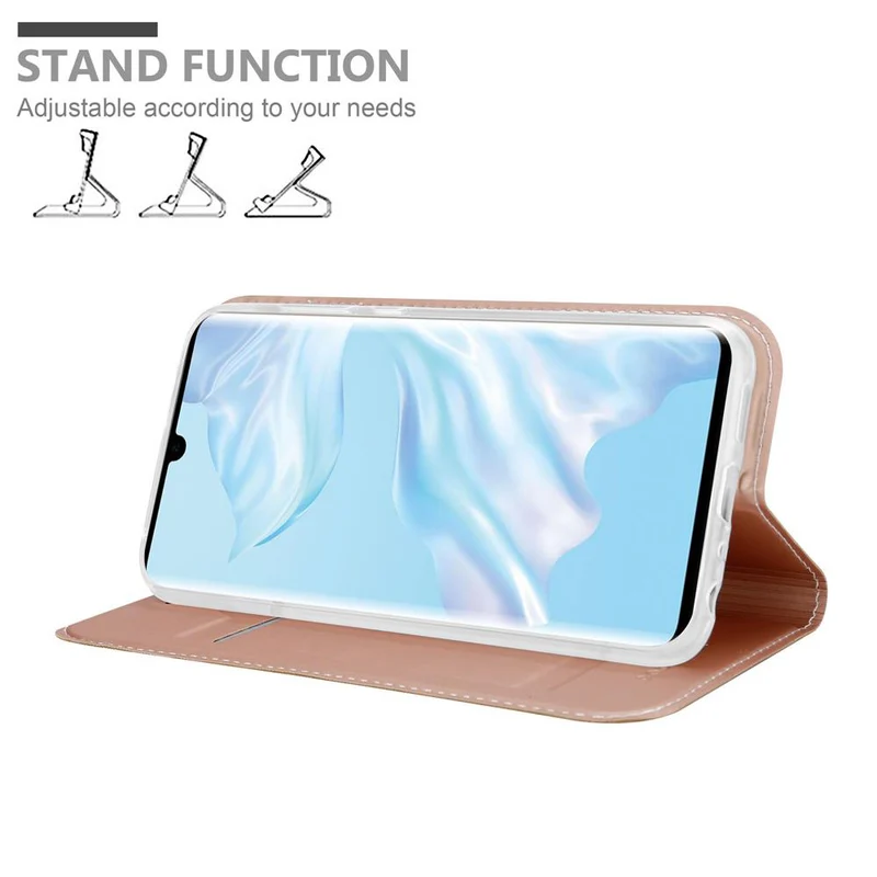 Cadorabo Hülle kompatibel mit Huawei P30 PRO Schutzhülle mit Magnetverschluss, Standfunktion und Kartenfach
