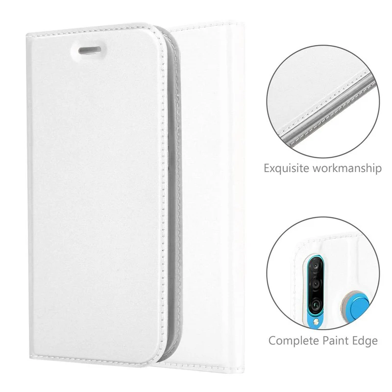 Cadorabo Hülle kompatibel mit Huawei P30 LITE Schutzhülle mit Magnetverschluss, Standfunktion und Kartenfach