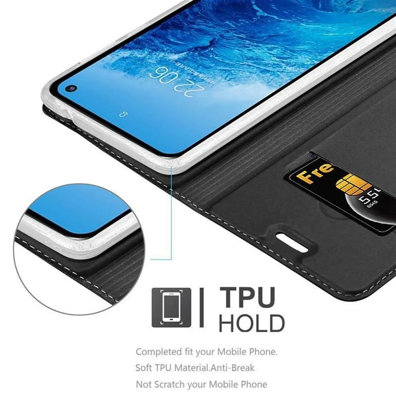 Cadorabo Hülle kompatibel mit Samsung Galaxy S10e Schutzhülle mit Magnetverschluss, Standfunktion und Kartenfach