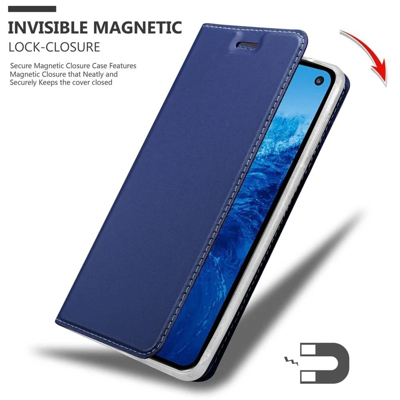 Cadorabo Hülle kompatibel mit Samsung Galaxy S10e Schutzhülle mit Magnetverschluss, Standfunktion und Kartenfach