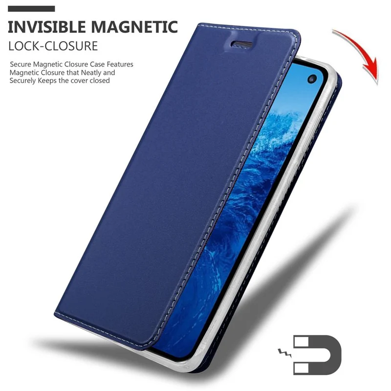 Cadorabo Hülle kompatibel mit Samsung Galaxy S10e Schutzhülle mit Magnetverschluss, Standfunktion und Kartenfach