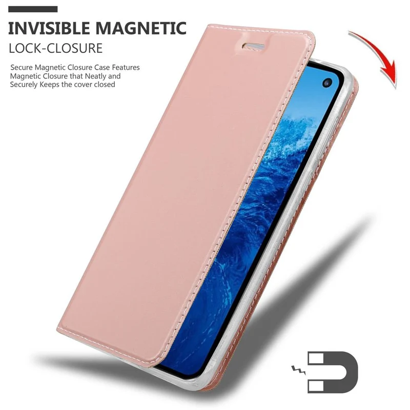 Cadorabo Hülle kompatibel mit Samsung Galaxy S10e Schutzhülle mit Magnetverschluss, Standfunktion und Kartenfach