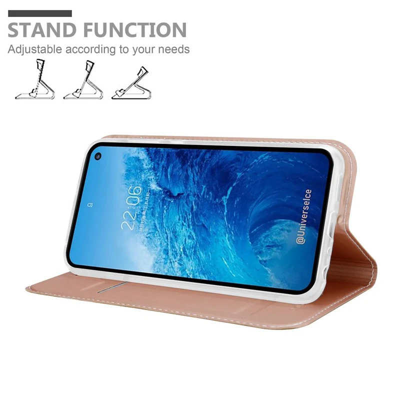 Cadorabo Hülle kompatibel mit Samsung Galaxy S10e Schutzhülle mit Magnetverschluss, Standfunktion und Kartenfach