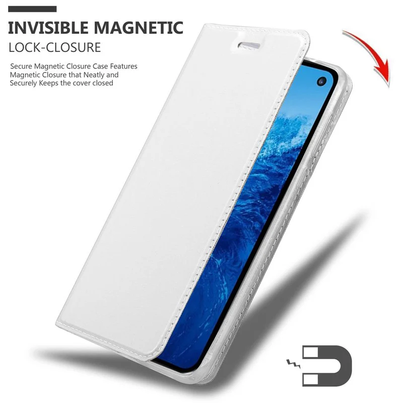 Cadorabo Hülle kompatibel mit Samsung Galaxy S10e Schutzhülle mit Magnetverschluss, Standfunktion und Kartenfach