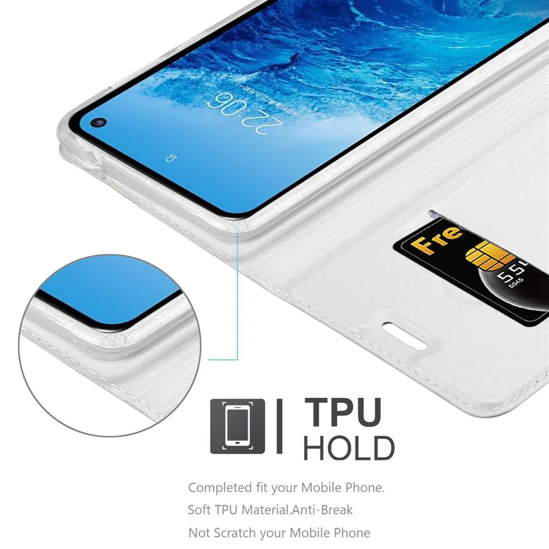 Cadorabo Hülle kompatibel mit Samsung Galaxy S10e Schutzhülle mit Magnetverschluss, Standfunktion und Kartenfach