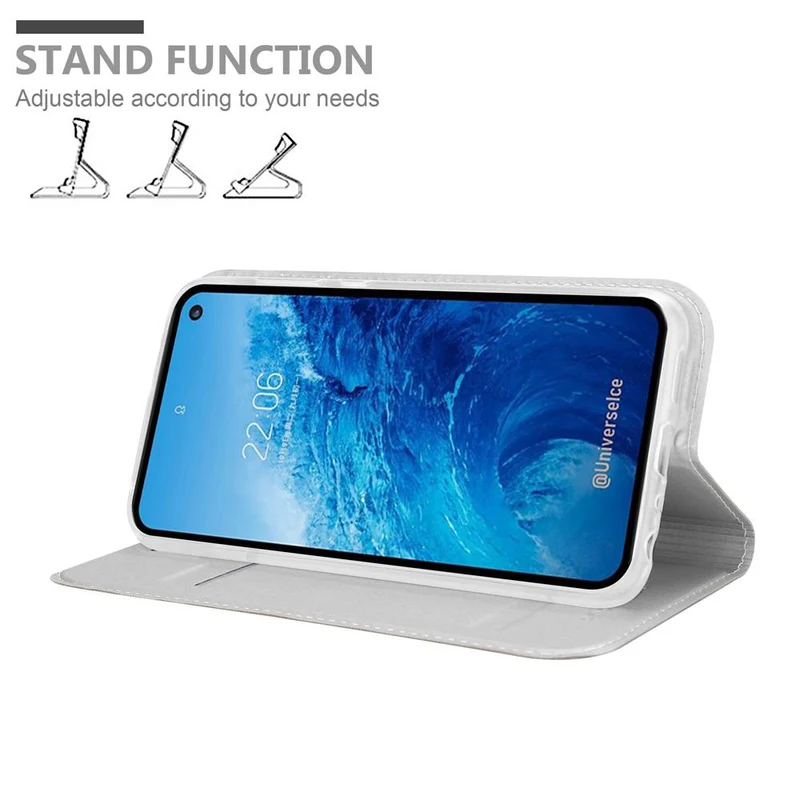 Cadorabo Hülle kompatibel mit Samsung Galaxy S10e Schutzhülle mit Magnetverschluss, Standfunktion und Kartenfach