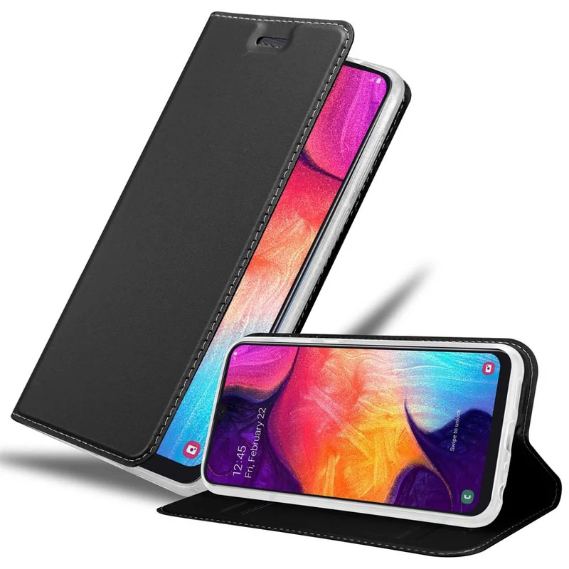 Cadorabo Hülle kompatibel mit Samsung Galaxy A50 4G / A50s / A30s Schutzhülle mit Magnetverschluss, Standfunktion und Kartenfach