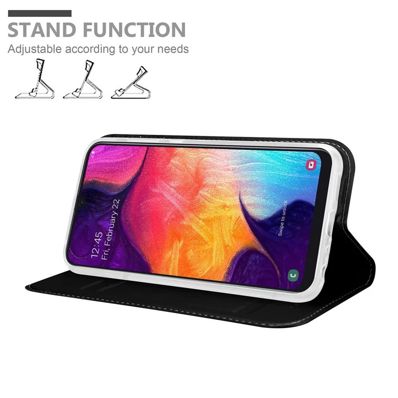 Cadorabo Hülle kompatibel mit Samsung Galaxy A50 4G / A50s / A30s Schutzhülle mit Magnetverschluss, Standfunktion und Kartenfach