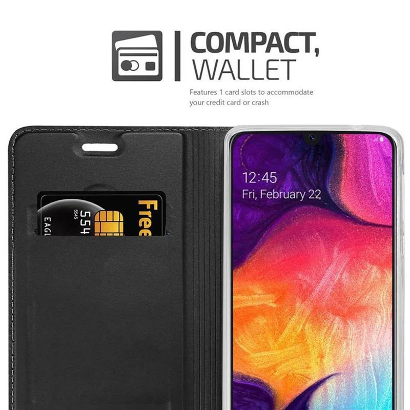 Cadorabo Hülle kompatibel mit Samsung Galaxy A50 4G / A50s / A30s Schutzhülle mit Magnetverschluss, Standfunktion und Kartenfach