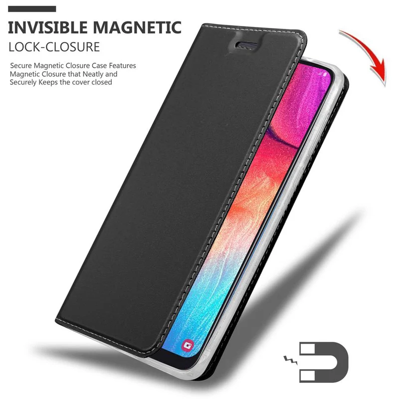 Cadorabo Hülle kompatibel mit Samsung Galaxy A50 4G / A50s / A30s Schutzhülle mit Magnetverschluss, Standfunktion und Kartenfach