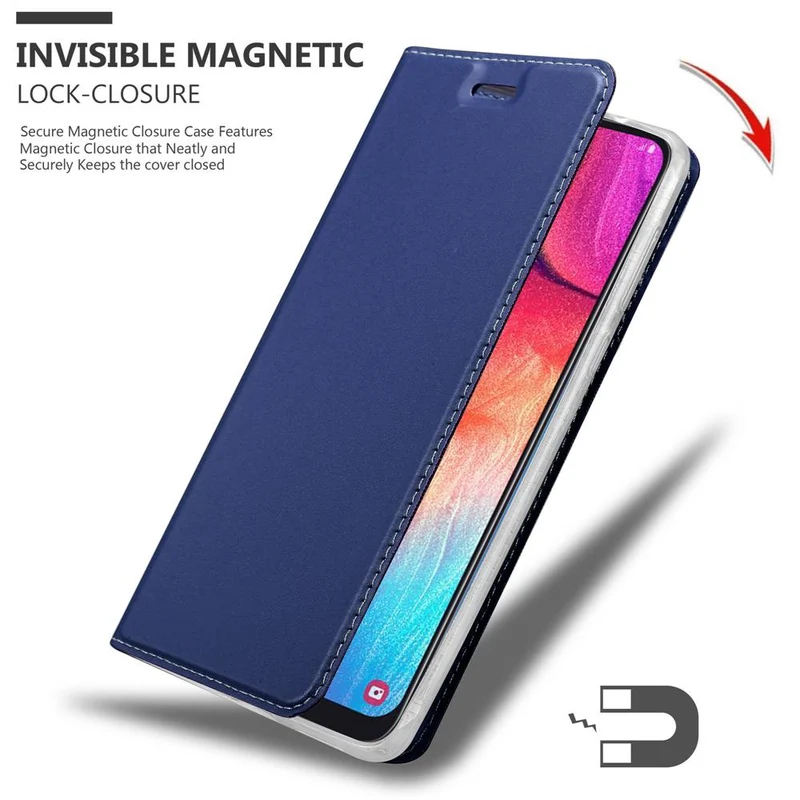 Cadorabo Hülle kompatibel mit Samsung Galaxy A50 4G / A50s / A30s Schutzhülle mit Magnetverschluss, Standfunktion und Kartenfach