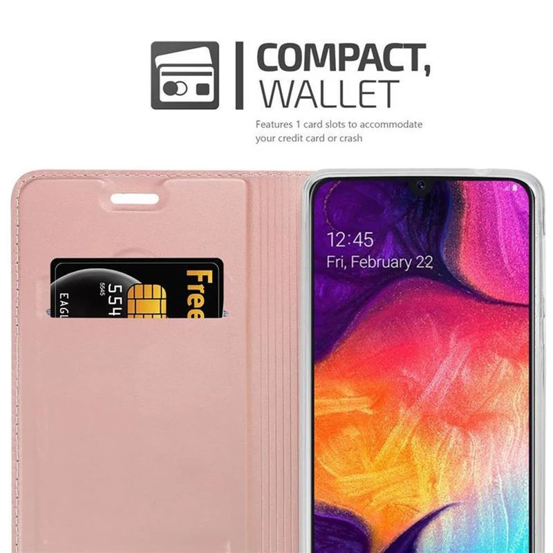 Cadorabo Hülle kompatibel mit Samsung Galaxy A50 4G / A50s / A30s Schutzhülle mit Magnetverschluss, Standfunktion und Kartenfach