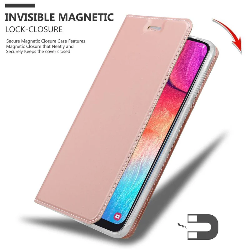 Cadorabo Hülle kompatibel mit Samsung Galaxy A50 4G / A50s / A30s Schutzhülle mit Magnetverschluss, Standfunktion und Kartenfach