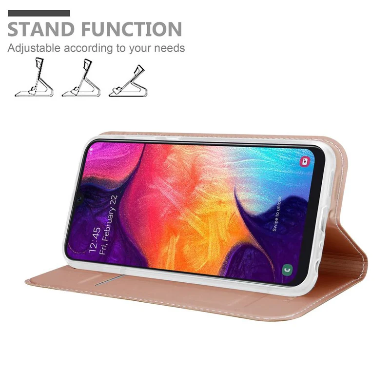 Cadorabo Hülle kompatibel mit Samsung Galaxy A50 4G / A50s / A30s Schutzhülle mit Magnetverschluss, Standfunktion und Kartenfach