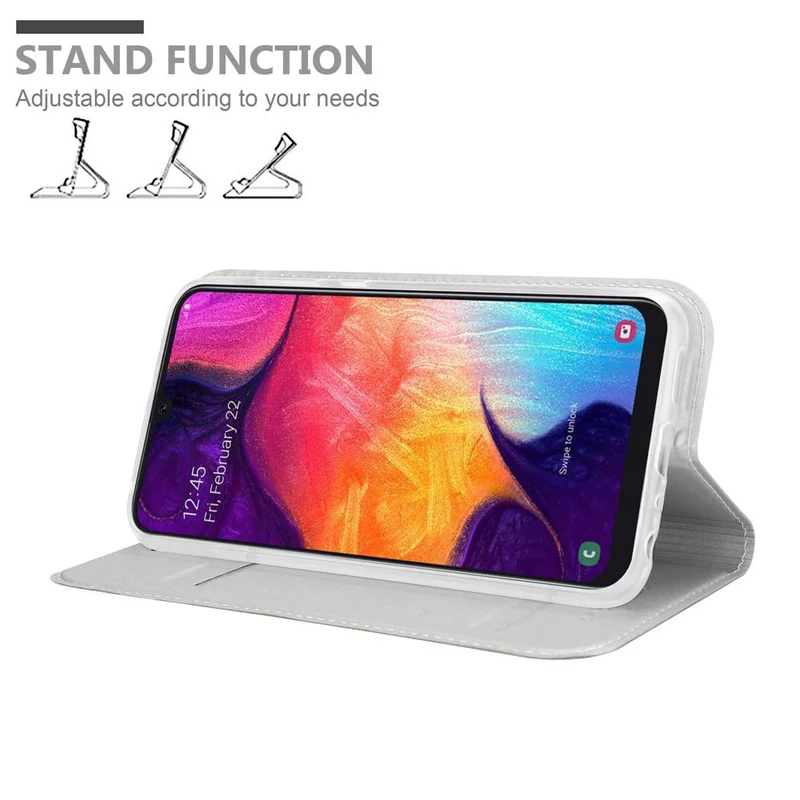 Cadorabo Hülle kompatibel mit Samsung Galaxy A50 4G / A50s / A30s Schutzhülle mit Magnetverschluss, Standfunktion und Kartenfach