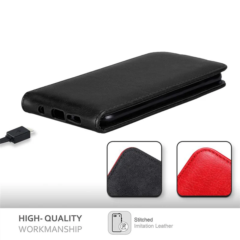 Cadorabo Hülle kompatibel mit WIKO VIEW PRIME Schutzhülle im Flip Design mit Magnetverschluss