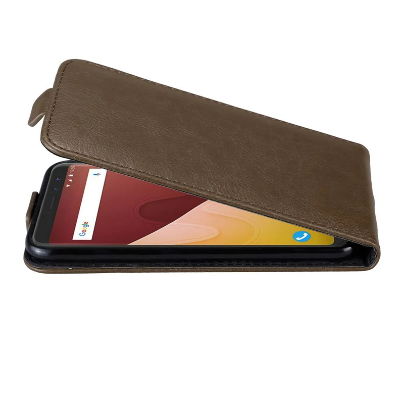 Cadorabo Hülle kompatibel mit WIKO VIEW PRIME Schutzhülle im Flip Design mit Magnetverschluss