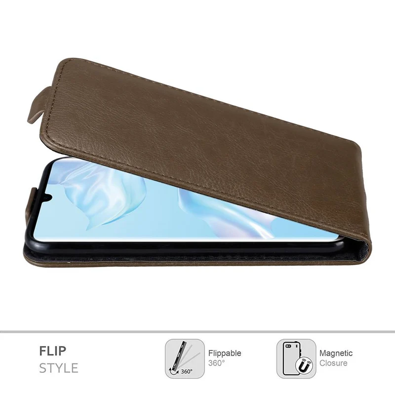 Cadorabo Hülle kompatibel mit Huawei P30 PRO Schutzhülle im Flip Design mit Magnetverschluss