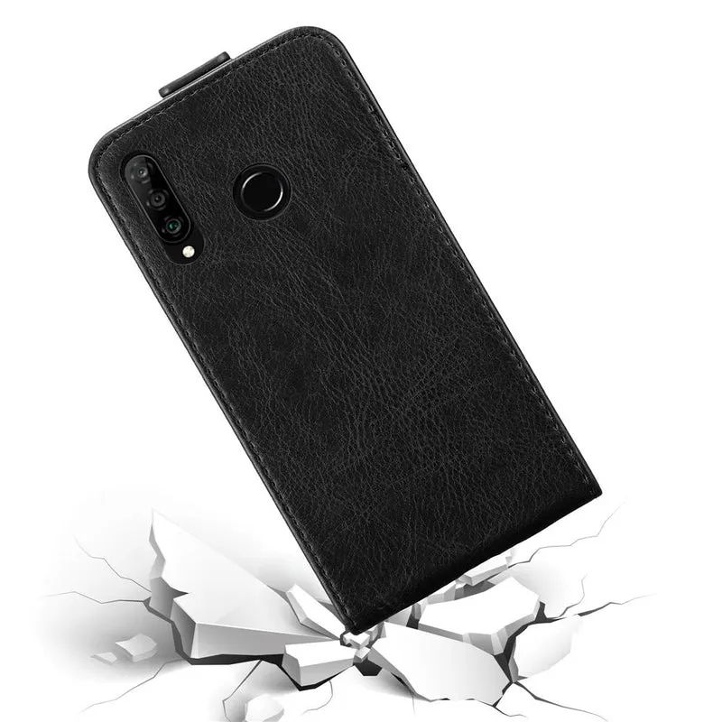 Cadorabo Hülle kompatibel mit Huawei P30 LITE Schutzhülle im Flip Design mit Magnetverschluss