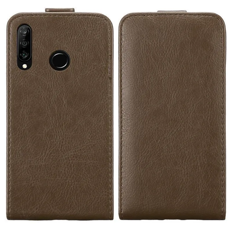 Cadorabo Hülle kompatibel mit Huawei P30 LITE Schutzhülle im Flip Design mit Magnetverschluss