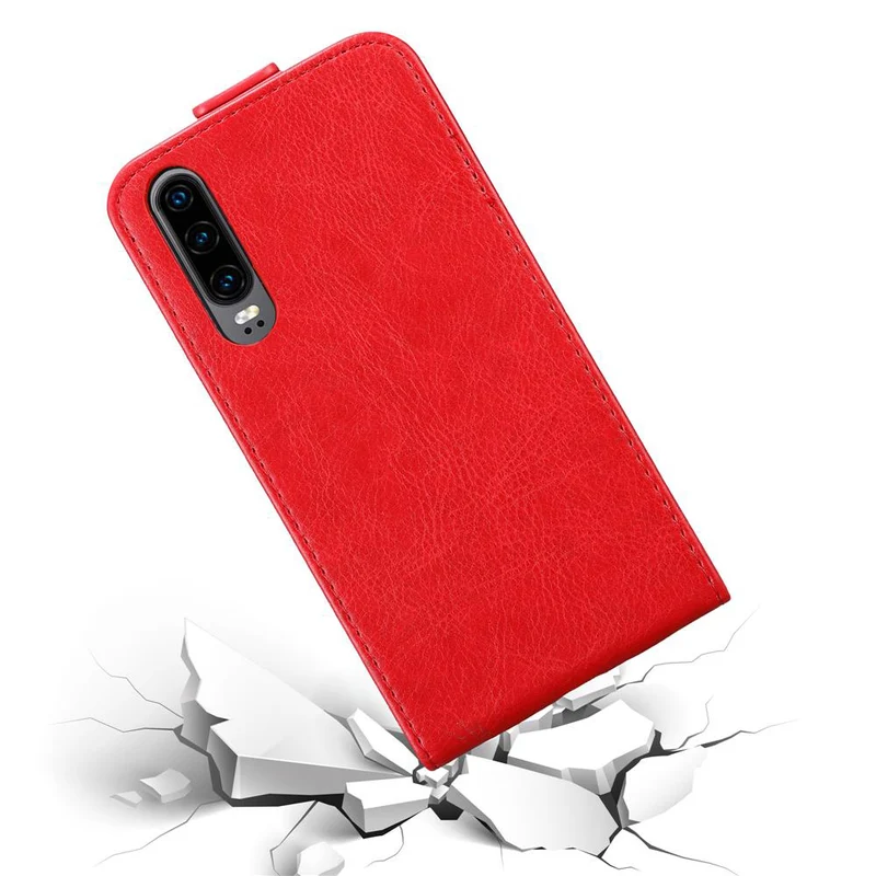 Cadorabo Hülle kompatibel mit Huawei P30 Schutzhülle im Flip Design mit Magnetverschluss