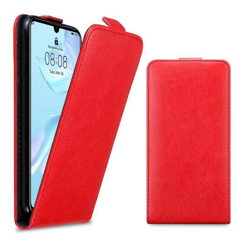 Cadorabo Hülle kompatibel mit Huawei P30 Schutzhülle im Flip Design mit Magnetverschluss