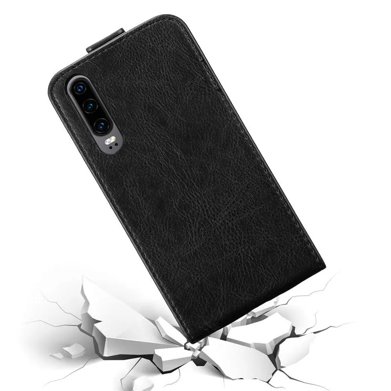 Cadorabo Hülle kompatibel mit Huawei P30 Schutzhülle im Flip Design mit Magnetverschluss