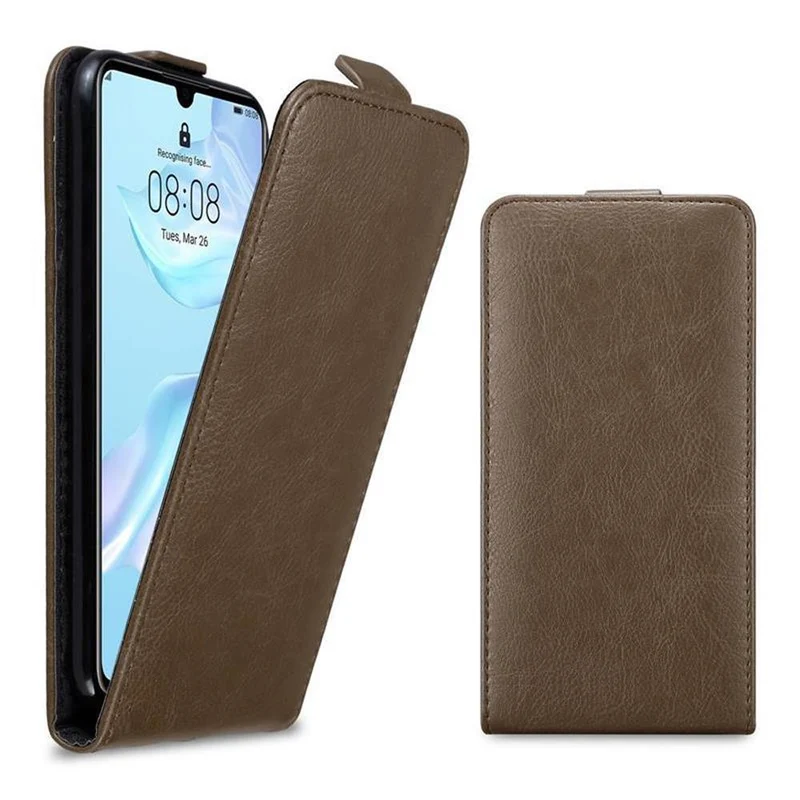Cadorabo Hülle kompatibel mit Huawei P30 Schutzhülle im Flip Design mit Magnetverschluss
