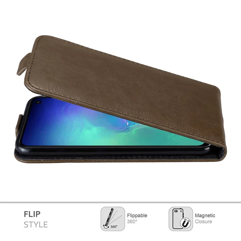 Cadorabo Hülle kompatibel mit Samsung Galaxy S10e Schutzhülle im Flip Design mit Magnetverschluss