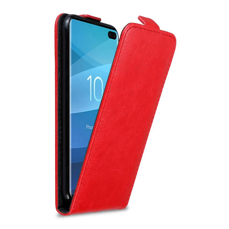 Cadorabo Hülle kompatibel mit Samsung Galaxy S10 PLUS Schutzhülle im Flip Design mit Magnetverschluss