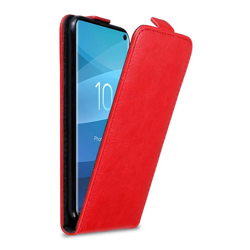 Cadorabo Hülle kompatibel mit Samsung Galaxy S10 4G Schutzhülle im Flip Design mit Magnetverschluss